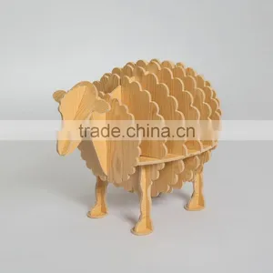 Creative Design Process of Small Wooden Drawer ,decoration Simple Home Furnishing of Cute Sheep thumbnail-1