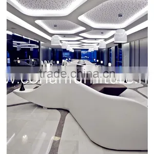 Custom Sized Curved Shaped Office Workstation thumbnail-1