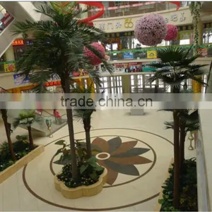 Artificial Palm Tree With Brown Bark Fiberglass Tree Sale Fake Tree Outdoor Decoration thumbnail-6