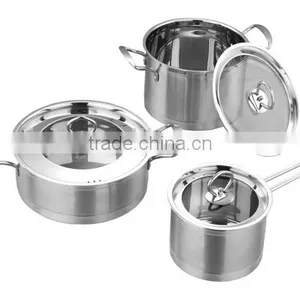6pcs Cookware Set Stainless Steel Cooking Pot Set thumbnail-2