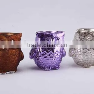 Home Decor/Owl Shaped Glass Candle Holder thumbnail-4