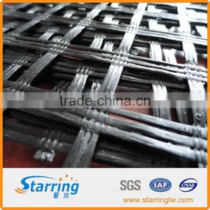 Warp Knitted Polyester Geogrid for Soil Reinforcement 30-30KN/M thumbnail-2