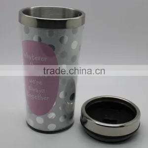 Hot Selling 16oz (450ml )stainless Steel Travel Mug DIY Insert Paper Mug thumbnail-1