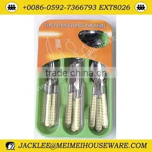Colorful Cutlery Set With Plastic Handle thumbnail-1