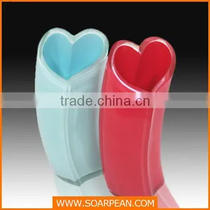 Home Decorations Fiberglass Wholesale Heart Shape Glass Vases thumbnail-1