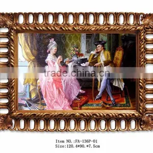 FA-136G-01 Leading Vintage Ornate Paintings for Vertical and Horizontal Hanging thumbnail-1