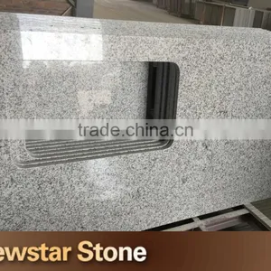 Newstar Stone Chinese Prefab Light Grey Pepper White Granite Countertop thumbnail-1