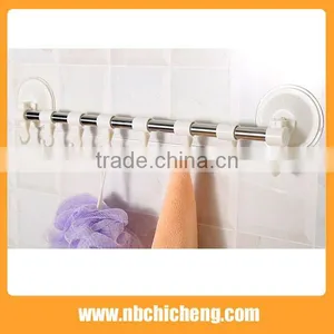 Hot Sell Bath Wall Mounted Hook Plastic Hanger Hook High Quality Row Hook thumbnail-2