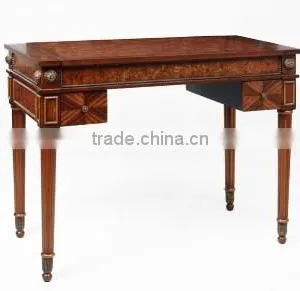 Vintage English Regina Style Office Writing Desk Made of Solid Wood BF11-08223b thumbnail-1
