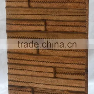Handmade Vintage Tan Color Pipine Leather Notebook thumbnail-1