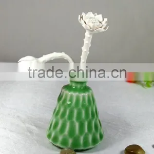 Natural Lavender Scented Plaster Flower Fragrance Diffuser With Ceramic Bottle thumbnail-6