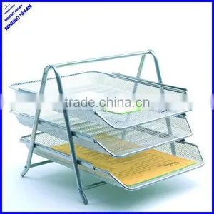 2013 Best Selling 3 Tier Sturday Office Metal Wire File Tray Office File Letter Tray thumbnail-1