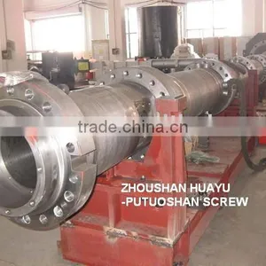 Large Single Screw and Barrel,Dia300x8700mm Screw and Barrel for Extruder Machine thumbnail-1
