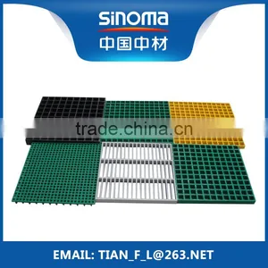 FRP GRP Fiberglass Composite Gratings Trench Cover for Car Washing Center thumbnail-1
