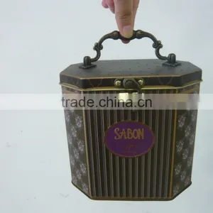 Jewelry Tin Box With Retro Handle thumbnail-2