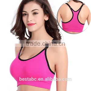 Hot Sexy Woman Spandex Fitness Sports Bra thumbnail-6