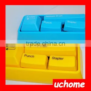 UCHOME Novelty Office Customized Mini Keyboard Stapler Stationery Set in 2016 thumbnail-3