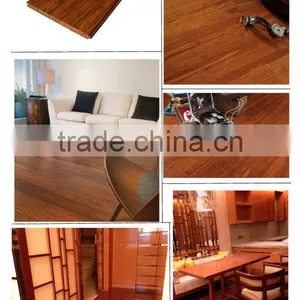 Factory Supplied Good Quality and Cheap Carbonized Click Strand Woven Bamboos Floor thumbnail-1