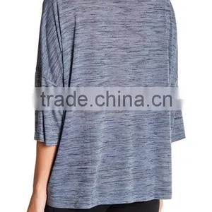 Sport T-shirts Cricket Girls Short Sleeve Tops Tees Women 3/4 Sleeve V-Neck Pocket Tee Shirts thumbnail-5