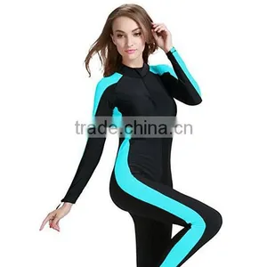 Custom Rash Guard Women One Piece Slim Fit Quick Light Weight Full Body Long Sleeve Breathable Surf Rashguard For Women thumbnail-3
