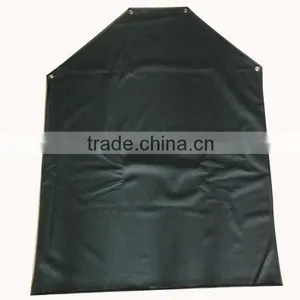 Customized Solid Color Cotton Textile PU Coated Rubber Apron For Woman thumbnail-3
