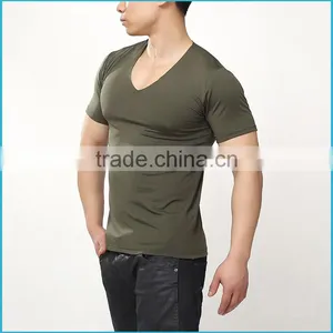 Custom Winter Thermal T Shirt Men Ploretec Fleece Keep Warm Underwear Short Sleeve V-Neck thumbnail-2