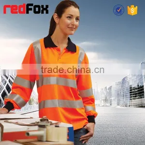 Net Safety Red T-shirts Sleeves Bike Safety Yellow T-shirts High Vis Safety T-shirt thumbnail-3