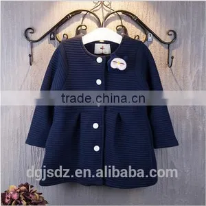 Girl Baby Dolls Single Breasted Bow Section Coat Korean Style Coat thumbnail-2