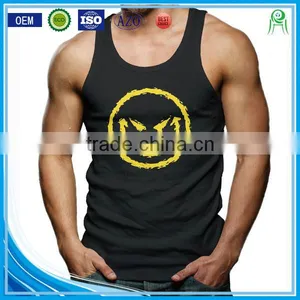 China Printing Cotton Wholesale Mens Custom Gym Stringer Vest thumbnail-1