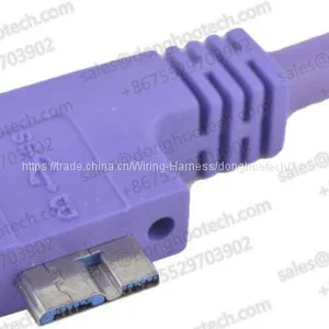 USB 3.0 A Male to Micro B Left Angled 90 Degree Cable With Locking Screws for USB Camera and Device 15fts 5M thumbnail-1