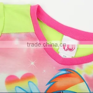 Summer 2pcs Kids Yellow Green Color Pajamas,sleepwear thumbnail-4