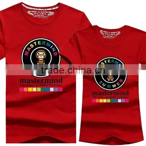 Wholesale100% Pure Cotton Cute Couple T Shirts With Vary Colors thumbnail-2