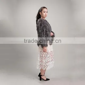 Myfur 2017 New Arrived Lady Warm Genuine Fox Fur Coat Silver Fox Fur Garment thumbnail-5