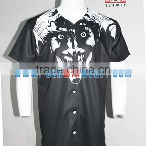 2017 Fashion Blank Baseball Jersey Uniform Custom Digital Baseball Jersey Wholesale Baseball Jersey thumbnail-3