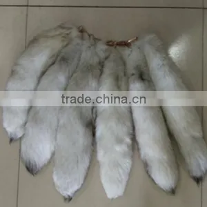 Wholesale Fox Tail Large Fox Tail Ornament Fox Fur Bag Pendant Car Key Chain Buckle Gift thumbnail-5