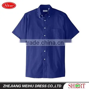 2016 Men's Short Sleeve Oxford Dress Shirt thumbnail-5
