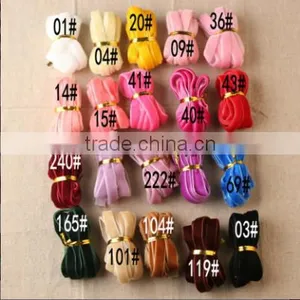 Hi-ana Ribbon 88 Wholesale High Quality Gift Box Packaging Green Velvet Ribbon thumbnail-2