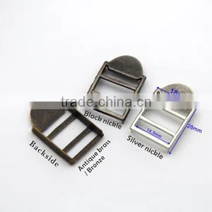 15mm Metal Alloy Adjustable Buckle Bag Backpack Luggage Slide Buckle Nickle/black/bronze BK-080 thumbnail-4
