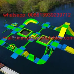 New Type 0.9MM PVC Material Giant Commercial Adult Lake Amusement Water Park Inflatable Sea Floating Aqua Park For Sale thumbnail-1