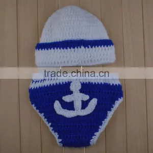New Newborn Baby Infant Knitted Crochet Costume Photo Photography Prop thumbnail-4