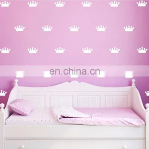 Ins Style Crown Prince and Princess Vinyl Wall Sticker Children Room Home Decoration Mural Roon Decal thumbnail-2