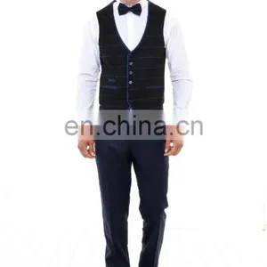 New Fashion 2 Button Plain Mens Suit (3 Pieces) thumbnail-4