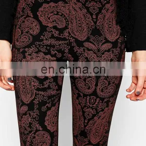 Hot Sale All Over Printed Full Length Cotton/elastane Women Leggings thumbnail-4