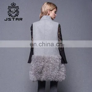 New Fashion Winter Cashmere Coat Ladies Long Vest Design thumbnail-4