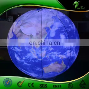 Colorful LED Inflatable Lighting Earth, Good Earth Lighting Bulbs thumbnail-3