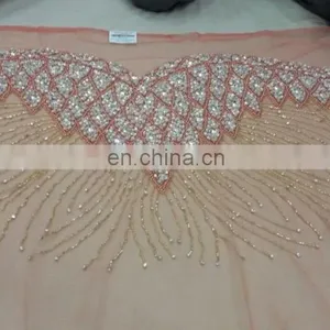 Hand Made Indian French Lace With Beaded and Stone 2015-2016 Fashion Blouse D.No.101 thumbnail-1