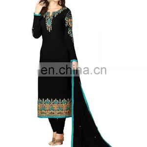 Women's Party Wear Georgette Salwar Kameez 2017 thumbnail-1