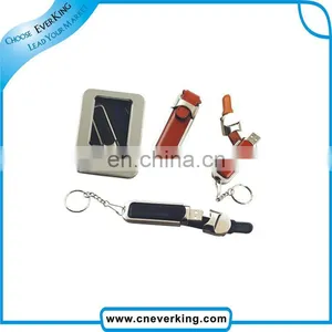 Custom Promotional Gift USB 2.0 Leather Usb Logo thumbnail-1