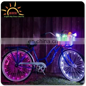 LED Tire Colorful Lights for Bikes and Cars Valve Cap/New Design Bicycle Wheel Led Flash String Lights 2M thumbnail-2