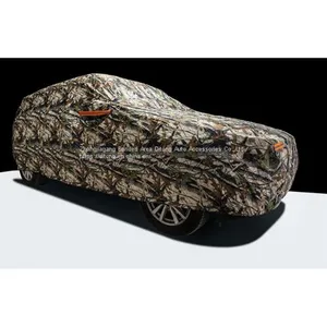 PU Coated Camouflage PEVA Add Cotton Fabric SUV Car Covers thumbnail-2